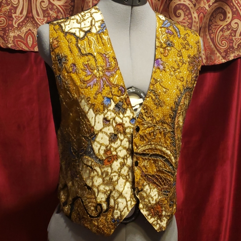 KENAR beaded vest (S)